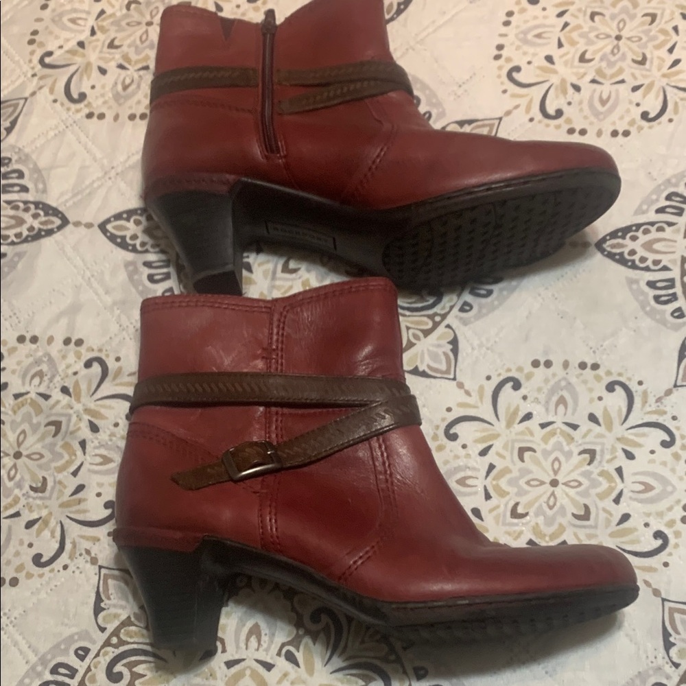 Rockport Red and Brown Ankle Boots